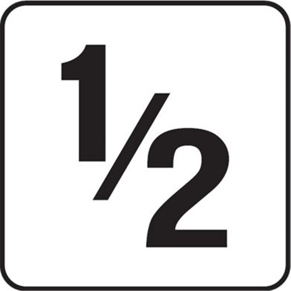 Inlays 6 in. Vinyl Stickon 4 in. 0.5 Numbers Depth Marker V621005 - main